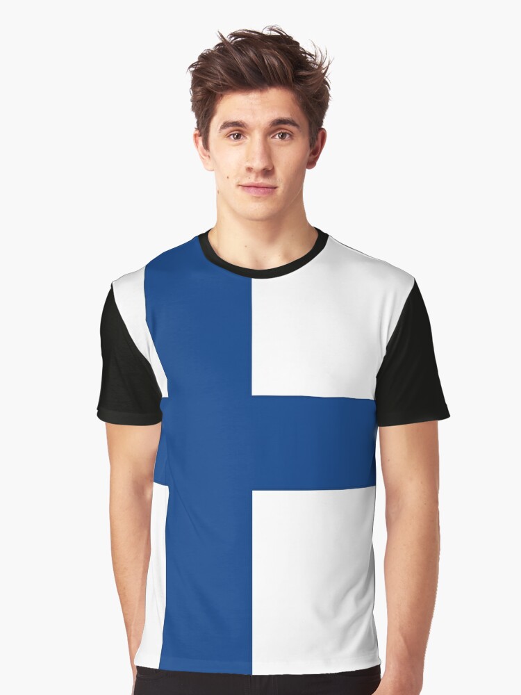 Snuble Sodavand Vejfremstillingsproces Finland: Finnish Flag" Graphic T-Shirt for Sale by Jared Davies | Redbubble