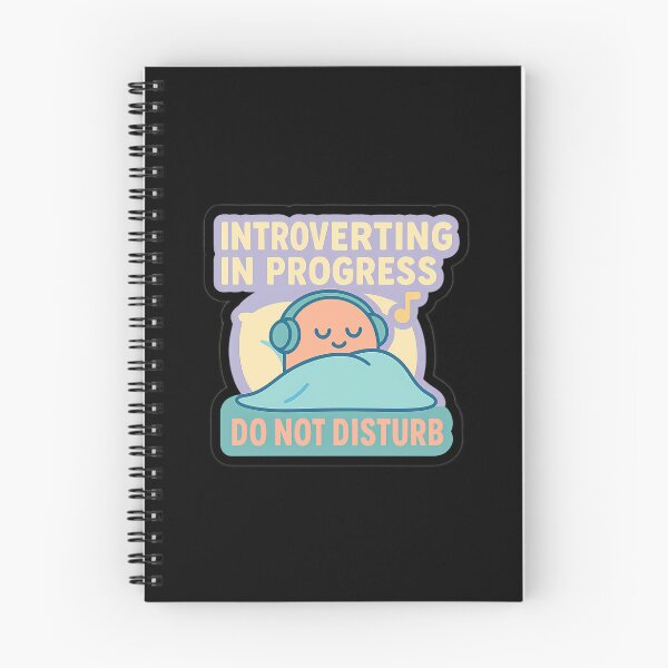 Item preview, Introverting in Progress Sticker – Funny Do Not Disturb Quote for Introverts & Quiet Souls designed and sold by GGfonts.