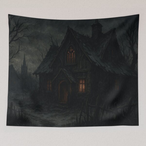 Item preview, Haunted Cottage in Dark Forest designed and sold by SassyArtistry.