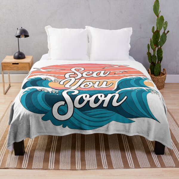 Item preview, Sea You Soon – Minimalist Pastel Beach Design for Ocean Lovers designed and sold by HAFIZ-DP.