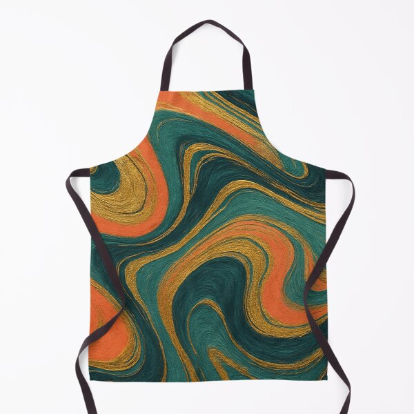 Item preview, Gold Teal and Orange Marble Swirl Pattern designed and sold by SassyArtistry.