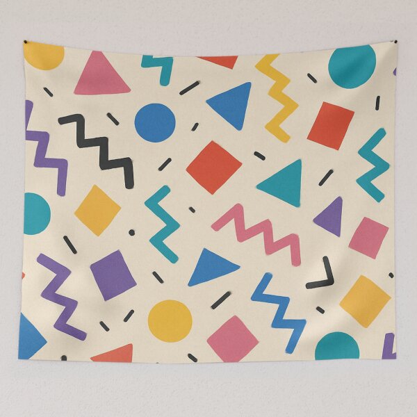 Item preview, Colorful Memphis Geometric Pattern designed and sold by SassyArtistry.