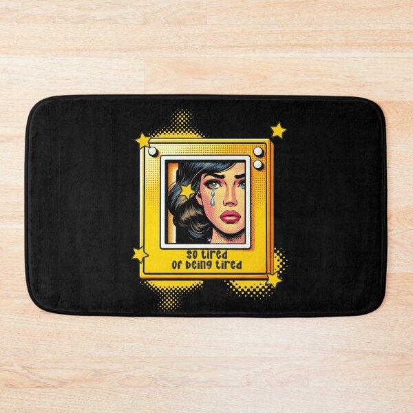 Item preview, So Tired of Being Tired Pop Art Crying Girl designed and sold by dudelinart.