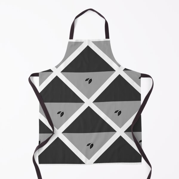 Item preview, Geometric Quadrilaterals Pattern Black, Grey, and White with Leaf Accent Design designed and sold by Cultradesign.