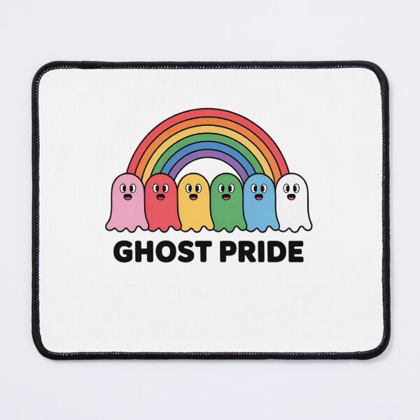 Item preview, LGBT Gay Pride Halloween Rainbow Flag Cute Ghosts designed and sold by VladoZork.