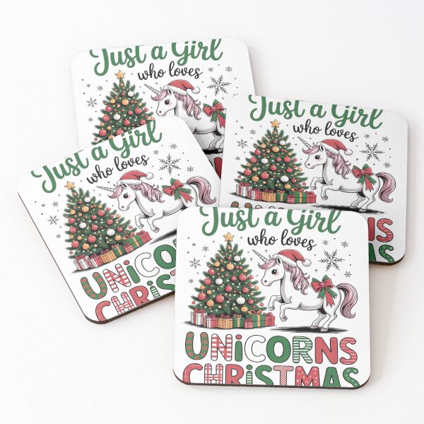 Item preview, Just a Girl who loves UNICORNS CHRISTMAS designed and sold by VladoZork.