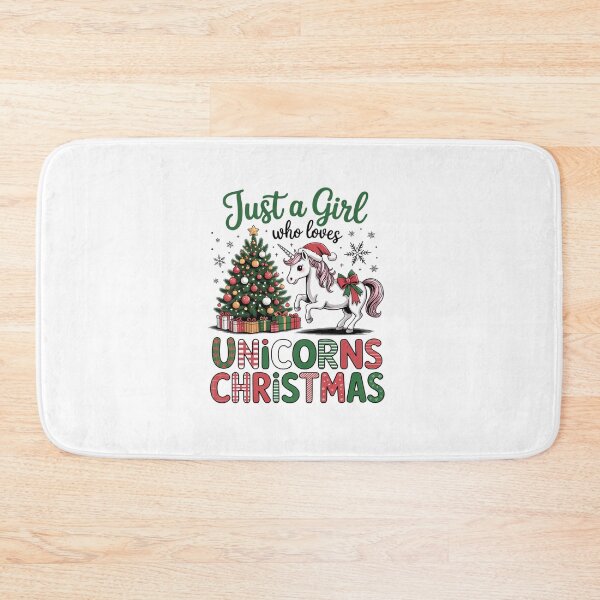 Item preview, Just a Girl who loves UNICORNS CHRISTMAS designed and sold by VladoZork.