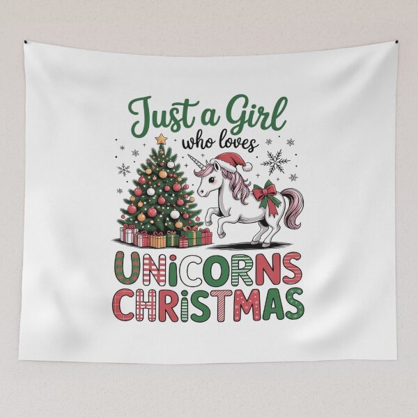 Item preview, Just a Girl who loves UNICORNS CHRISTMAS designed and sold by VladoZork.