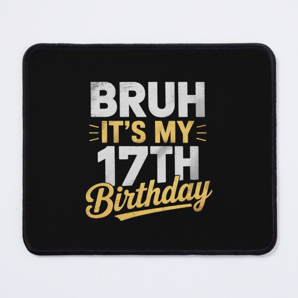 Item preview, Bruh It's My 17th Birthday 17 Year Old Birthday for Boys designed and sold by lilLilaBatArt.