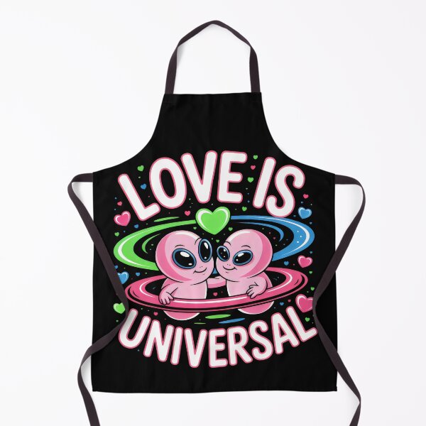 Item preview, Two Alien Friends Sharing Universal Love designed and sold by SplashTastic.