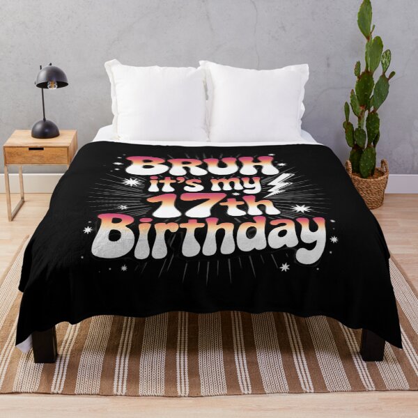 Item preview, Bruh It's My 17th Birthday 17 Year Old Birthday For Girls  designed and sold by lilLilaBatArt.