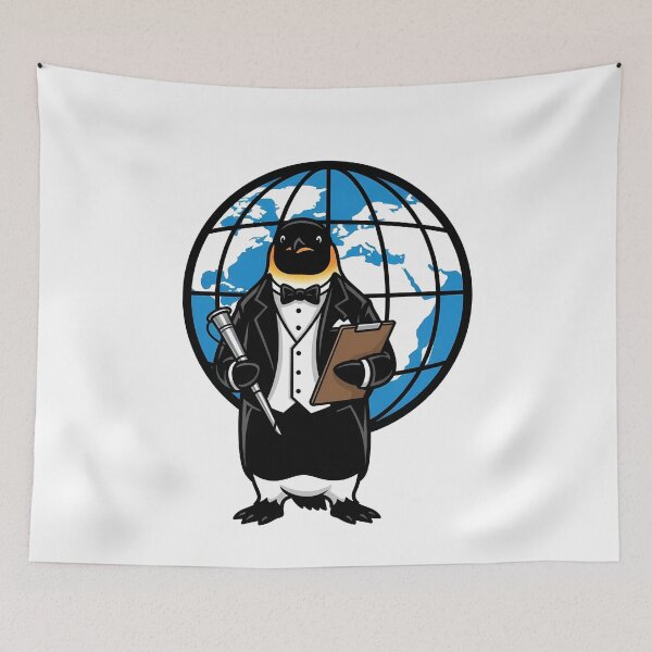 Item preview, Penguin Tuxedo Globe World Explorer designed and sold by k3rstman1.