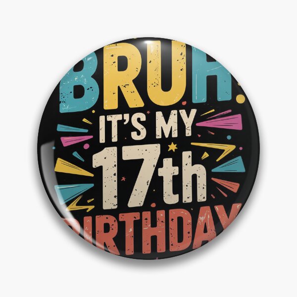Item preview, Bruh It's My 17th Birthday 17 Year Old Birthday  designed and sold by lilLilaBatArt.