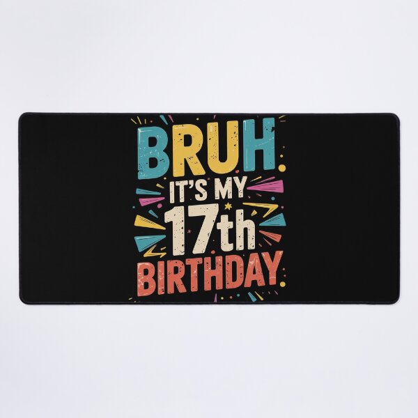 Item preview, Bruh It's My 17th Birthday 17 Year Old Birthday designed and sold by lilLilaBatArt.