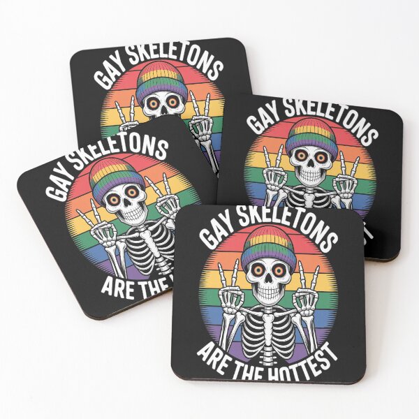 Item preview, LGBT Halloween Design Gay Skeletons Are The Hottest Queer designed and sold by VladoZork.