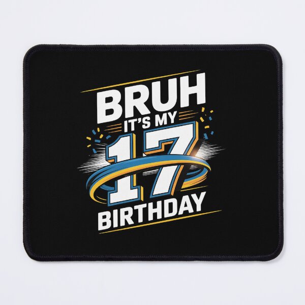 Item preview, Bruh It's My 17th Birthday 17 Year Old Volleyball Kids designed and sold by lilLilaBatArt.