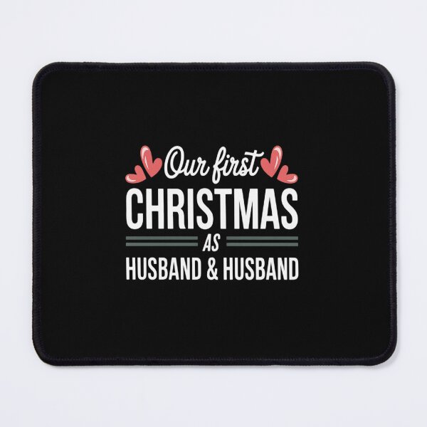 Item preview, LGBT Wedding Men Our First Christmas As Husband and Husband designed and sold by VladoZork.
