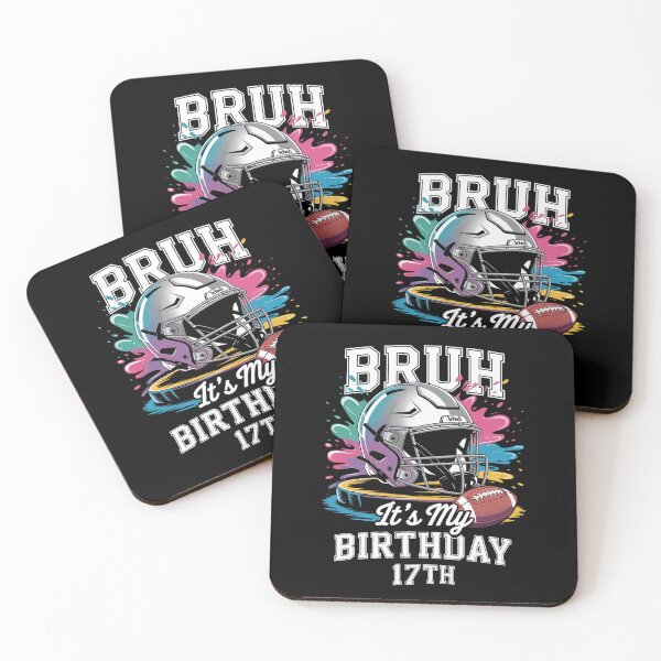 Item preview, Bruh It's My 17th Birthday 17 Years Old Football Player  designed and sold by lilLilaBatArt.