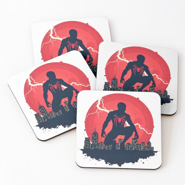 Item preview, Urban hero under the red sun – silhouette lightning art designed and sold by LoomisDreams.