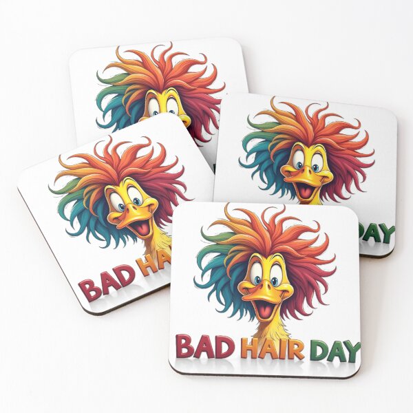 Item preview,  Bad hair day, cute crazy duck designed and sold by nicnacc.