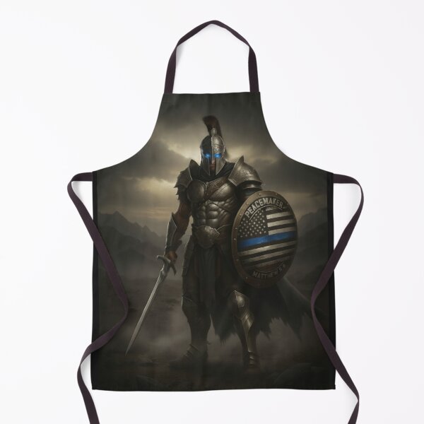 Item preview, Spartan Peacemaker with Thin Blue Line Shield designed and sold by CoffeeNJesus.