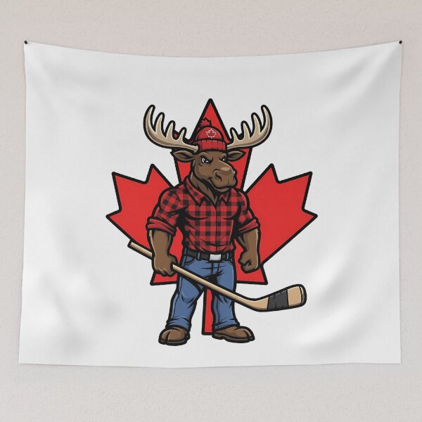 Item preview, Canadian Moose Hockey Lumberjack Plaid designed and sold by k3rstman1.