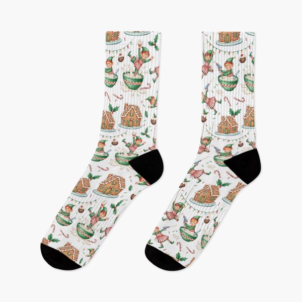 Item preview, Playful Christmas Elves, Gingerbread Houses, and Holiday Baking Fun. Trendy for Kids and Festive Apparel designed and sold by StellasRealm.