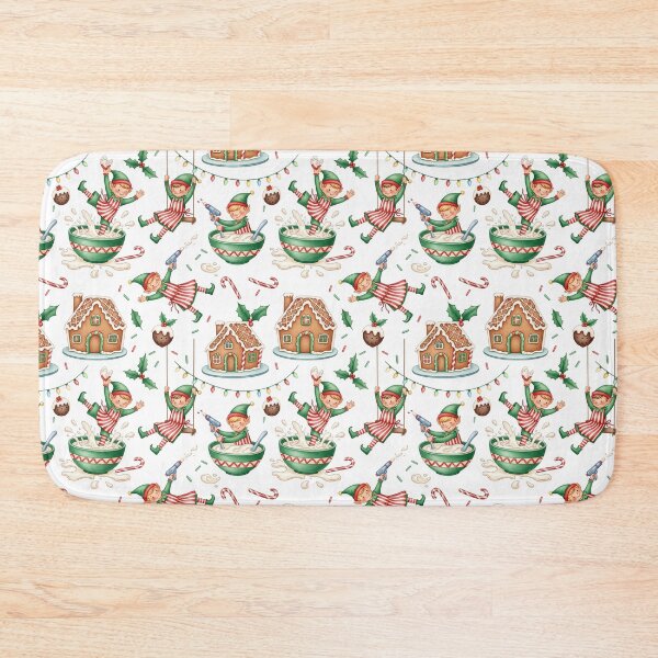 Item preview, Playful Christmas Elves, Gingerbread Houses, and Holiday Baking Fun. Trendy for Kids and Festive Apparel designed and sold by StellasRealm.