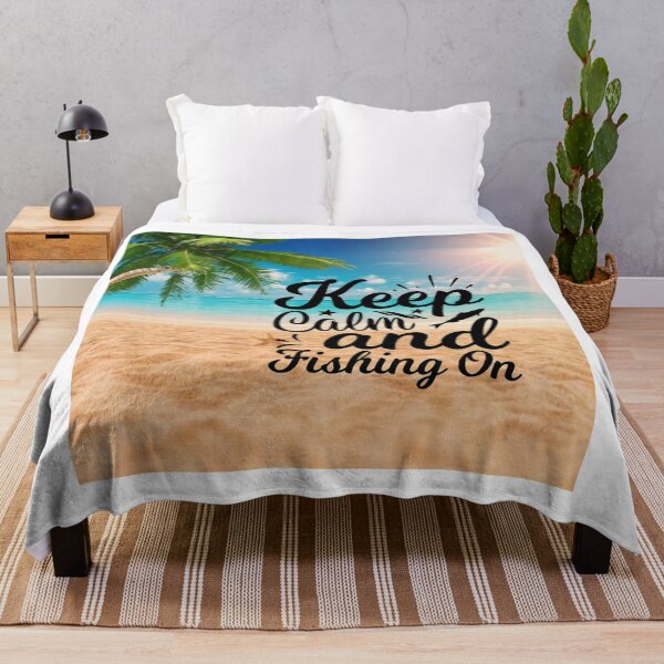 Item preview, Keep Calm and Fishing On – Fishing Vibes designed and sold by EfraimFunArt.