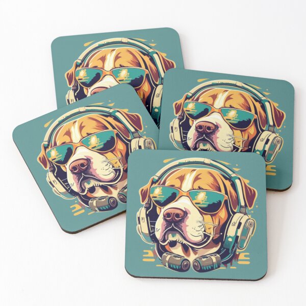 Item preview, Cute dog wearing sunglasses and helmet designed and sold by RWT-Design.