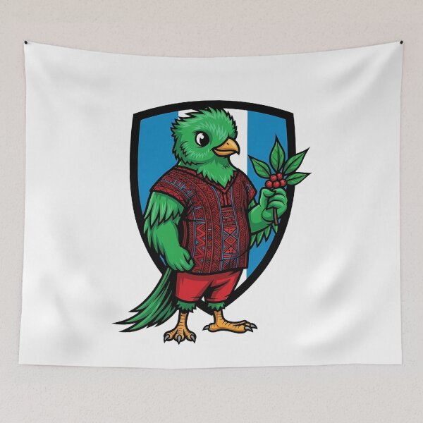Item preview, Guatemala Quetzal Bird Coffee Mascot designed and sold by k3rstman1.