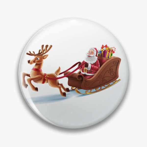 Item preview, Classic Santa and Reindeer Sleigh Ride designed and sold by Bewtm12.