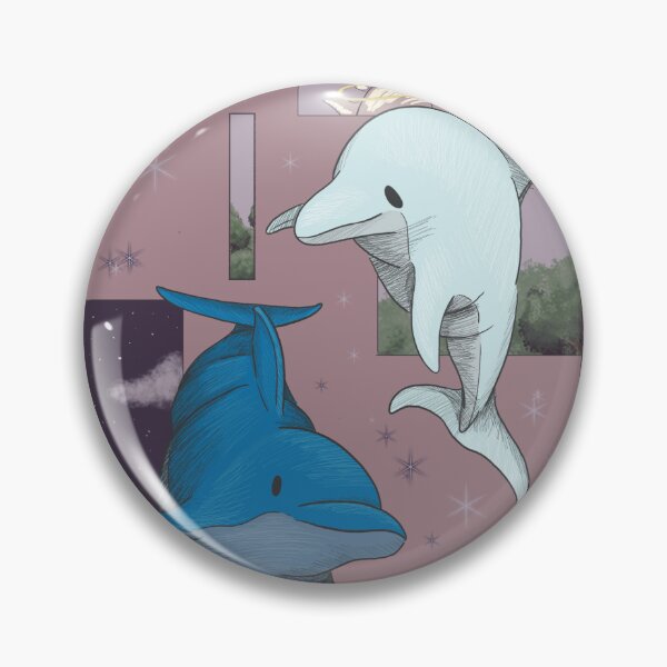 Item preview, Tarot card | deck of Mystical forest animal cards - XIV Temperance (Dolphins) designed and sold by Basiinaa.