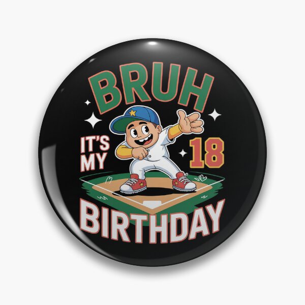 Item preview, Bruh It's My 18th Birthday Baseball Party 18 Year Old Bday  designed and sold by MicanCuteStore.