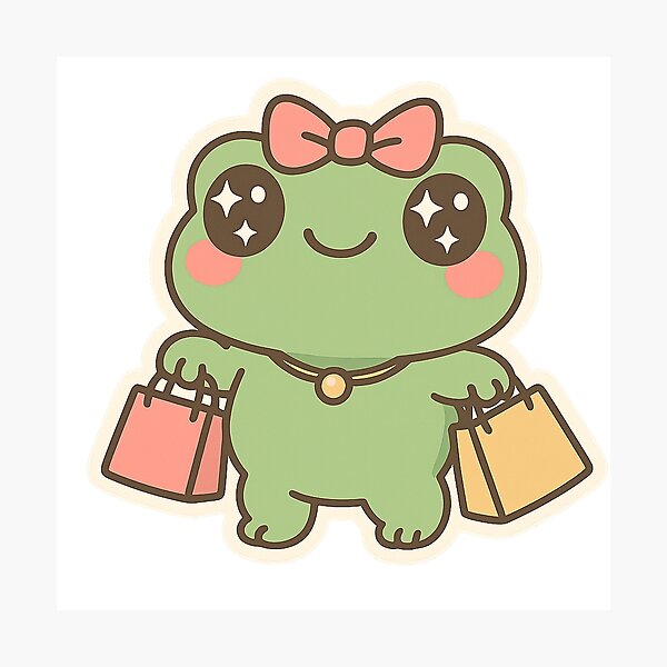 Item preview, Shopping froggy designed and sold by paintingshouse0.