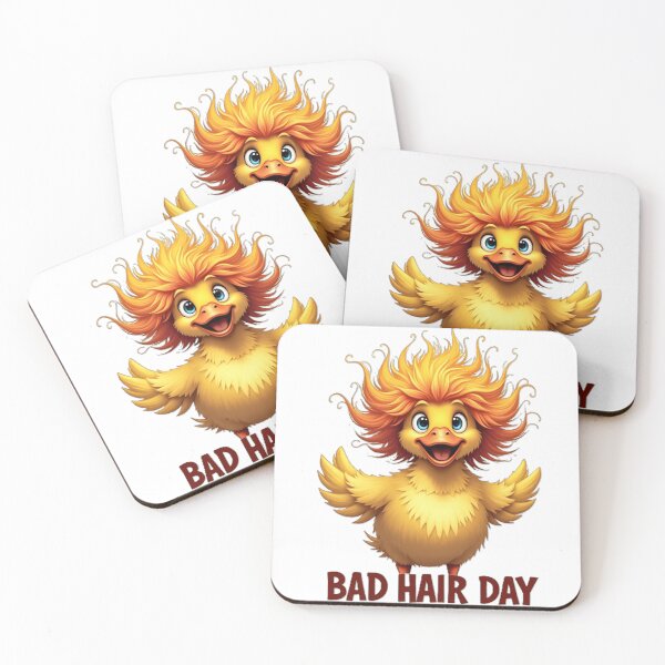 Item preview,  Bad hair day, cute crazy duck designed and sold by nicnacc.