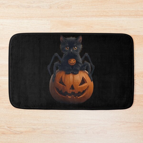 Item preview, Spooky Cat and Pumpkin Night designed and sold by ChicTrendz.