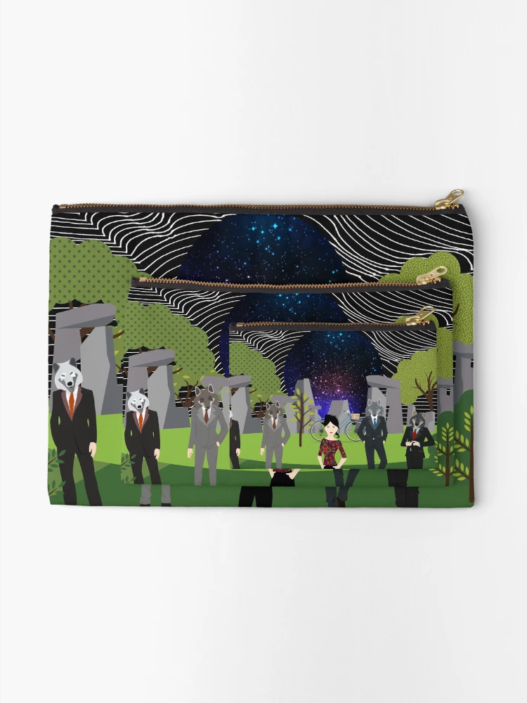 Thumbnail 2 of 4, Zipper Pouch, Wolves designed and sold by Design4uStudio.