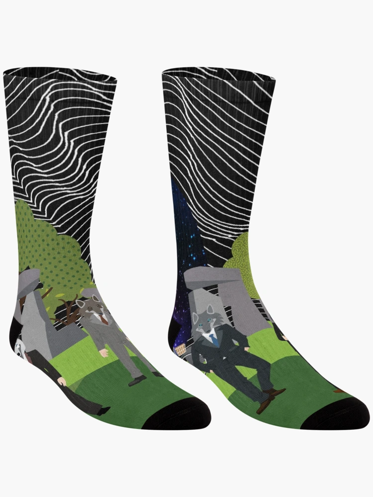 Thumbnail 3 of 5, Socks, Wolves designed and sold by Design4uStudio.