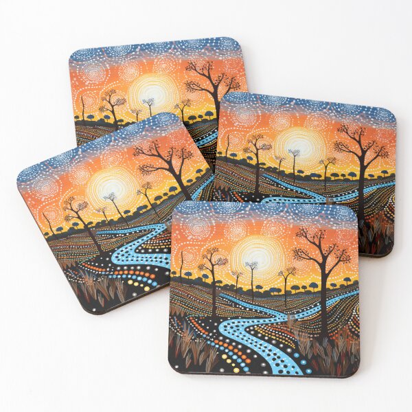 Item preview, Aboriginal Inspired Dot Art - Wonderful Autumn Day designed and sold by GrinGalore.