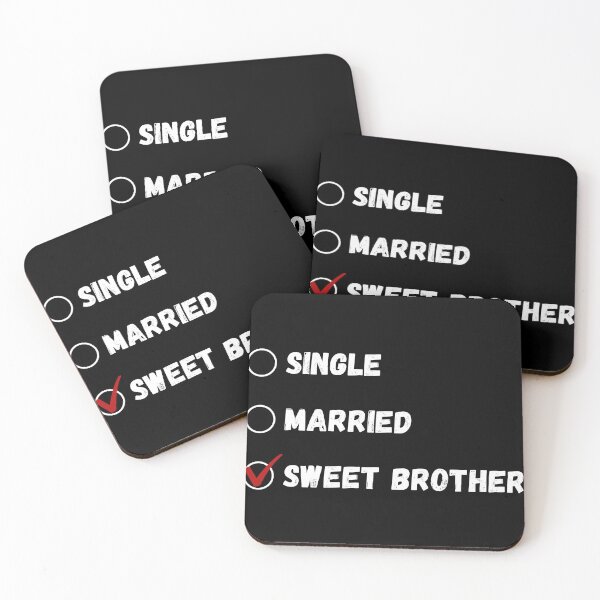 Item preview, Single Married Sweet Brother, Funny Brother Shirt designed and sold by Sleepy Cat Design.