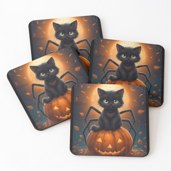 Item preview, Moonlit Spooky Cat Artwork designed and sold by ChicTrendz.