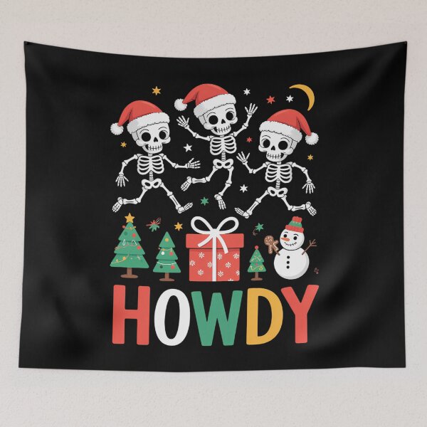 Item preview, Dancing Skeleton Funny Christmas Holiday designed and sold by LunaCrazeArt.