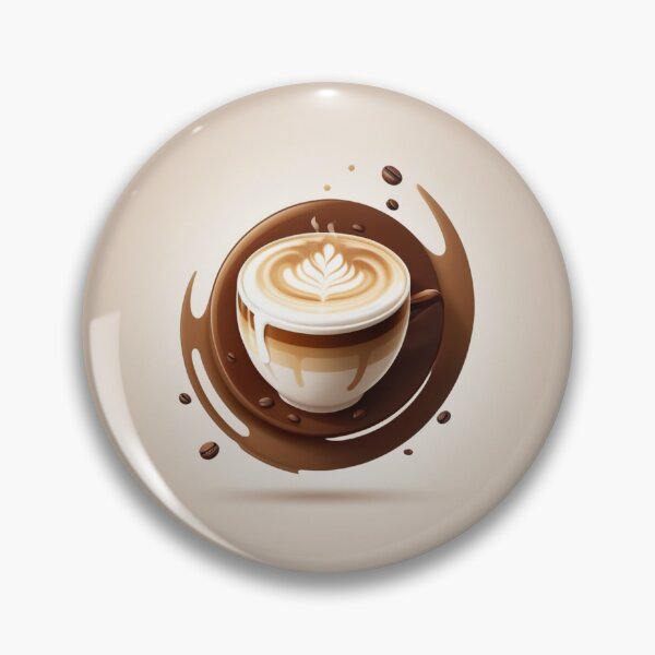 Item preview, A vector sticker of coffee latte art designed and sold by Zsanb.