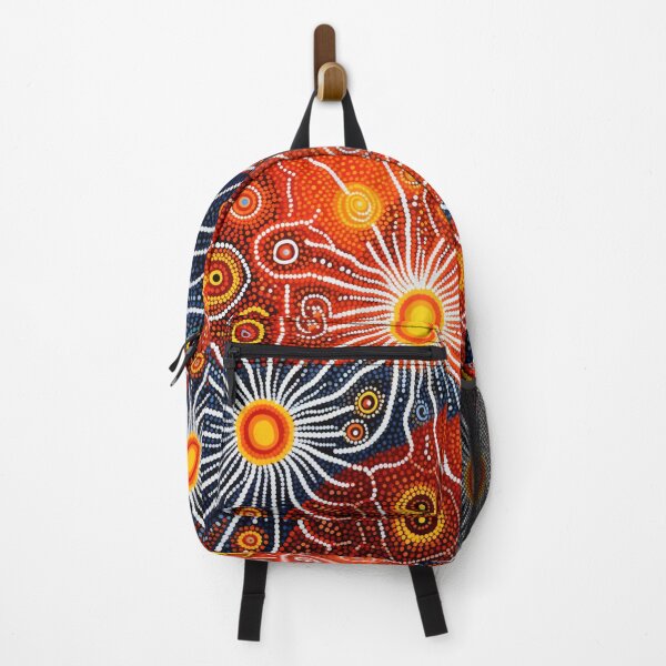 Item preview, Aboriginal Inspired Dot Art - Lava Flowers designed and sold by GrinGalore.