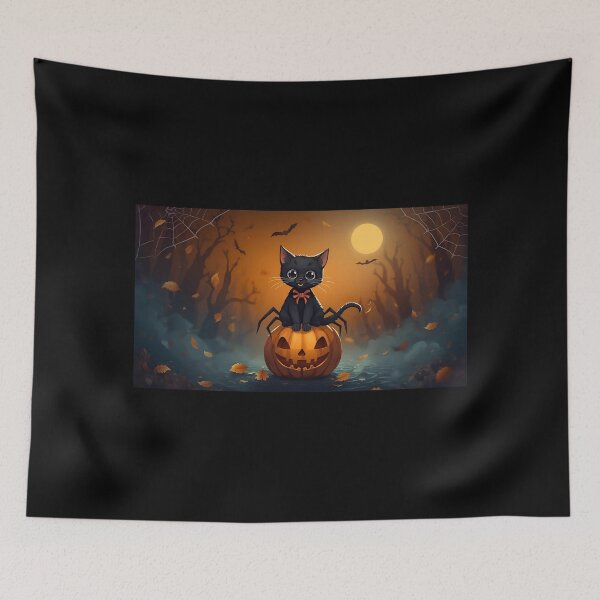 Item preview, Witchcore Halloween Cat designed and sold by ChicTrendz.