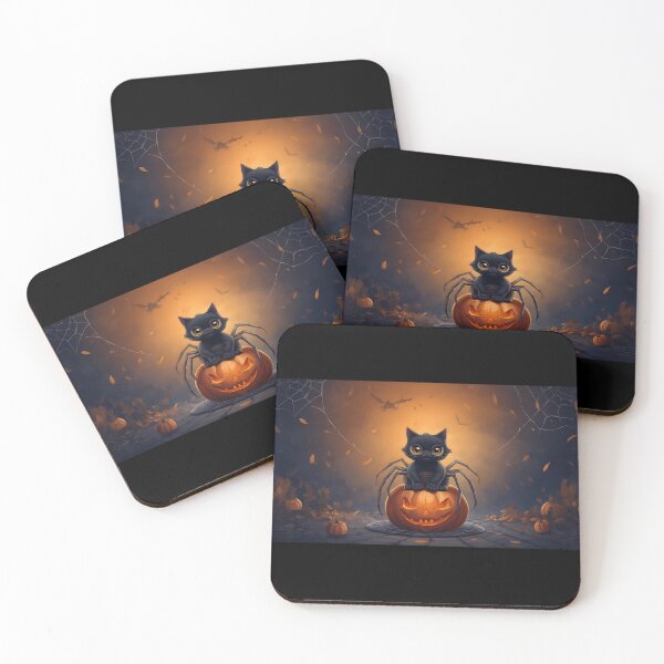 Item preview, Pumpkin Cat Under Moonlight designed and sold by ChicTrendz.