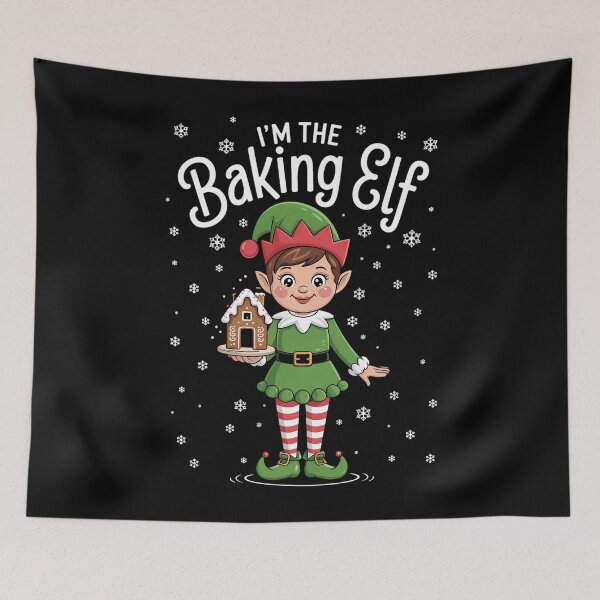 Item preview, Family Baking Elf Christmas designed and sold by LunaCrazeArt.