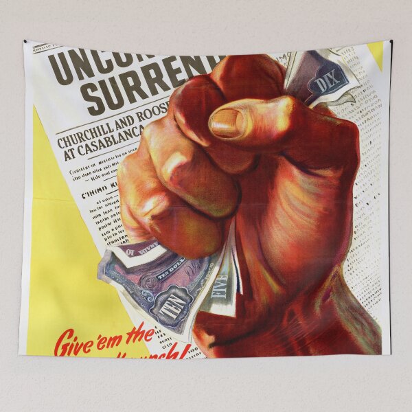 Item preview, World War II Propaganda Poster | Buy Victory Bonds | Unconditional Surrender | Patriotic Art & Historical Print designed and sold by artofuniverse.