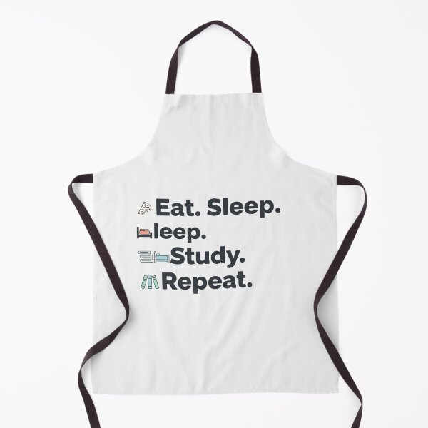 Item preview, Eat. Sleep. Study. Repeat. – Funny Student Routine Quote designed and sold by Amr Darwish Graphic designer.